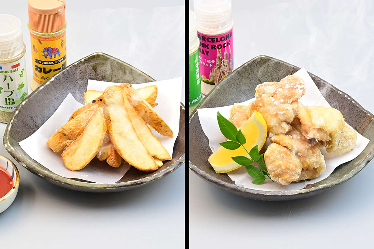 鶏の唐揚げ＆フライドポテト